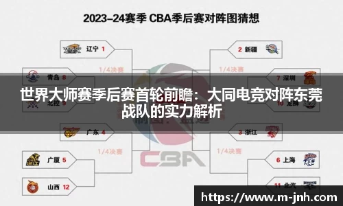 世界大师赛季后赛首轮前瞻：大同电竞对阵东莞战队的实力解析